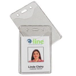 Heavy Duty Badge Holders, vertical, 100/BX - 88617 - C-Line Products