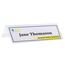 Medium Rigid Heavywt Plastic Name Tent Holder - 87597 - C-Line Products