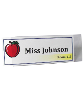 Small Rigid Heavyweight Plastic Name Tent Holder - 87537 - C-Line Products