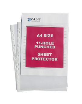 Heavyweight Poly Sheet Protector 50 Bx C Line Products